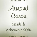 Armand Caron, 2010-12-02