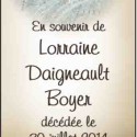 Lorraine Daigneault Boyer, 2014-07-30